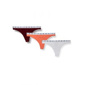 Tommy Hilfiger Lot de 3 strings avec inscription distinctive Multicolore - Taille 34