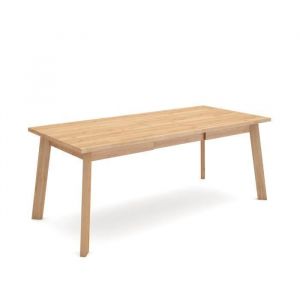Table à manger, Meuble Salle à Manger, 200, Pour 10 personnes, Pieds en bois, Style moderne, Chêne - Skraut Home