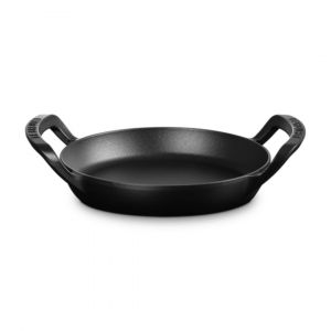 Le Creuset Poêle grill rond collection barbecue 25cm noir mat