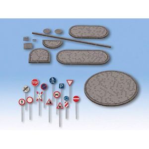 Noch 0060525 SET d&eacute;co de rue H0 kit d&eacute;coup&eacute; au laser