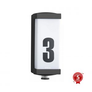 Image de Steinel Applique ext&eacute;rieure L 666 S Applique avec d&eacute;tecteur de mouvement 360&deg;, allumage progressif, &eacute;clairage permanent, aluminium, 8.5 W, anthracite