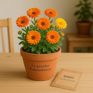 100 graines &agrave; semer - Le Grenier dAbondance - SOUCI Pacific Beauty - Calendula officinalis Pacific Beauty