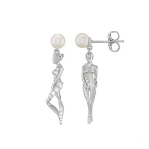 Charles Jourdan Boucles oreilles Poema - AJF280024E Argent