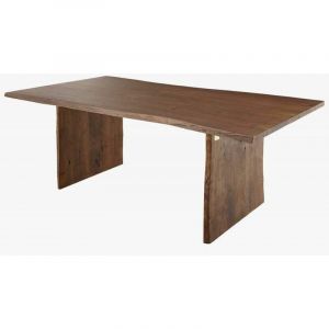 Table &agrave; manger 200x100 Acacia laqu&eacute; Brun pure acacia 215 - brun