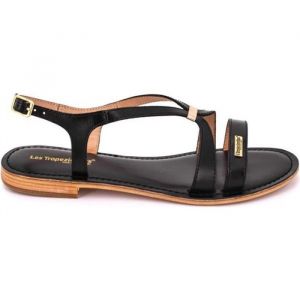 Les Tropéziennes par M. Belarbi Femme HAMOON Chaussures Ville Sandale, Noir, 40 EU