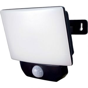 Image de Tibelec Projecteur LED full screen noir IP44 avec détecteur IFR 20W