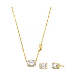 Michael Kors Schmuck-Set 925er Silber 1 ct Damen (198.99 &euro; / 1 ct)