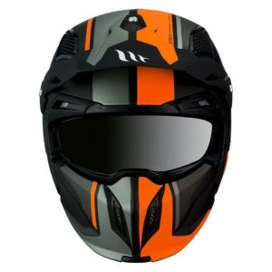 Casque moto trial simple ecran transformable avec mentonniere amovible MT Helmets Streetfighter Sv Twin C4 (Ece 22.06)