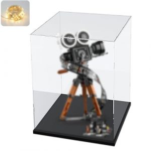Vitrine Acrylique Vitrine Acrylique pour Collection LEGO Caméra Disney 43230 Noir 25x25x40cm
