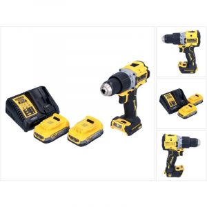 Dewalt DCD 805 E2 Perceuse-visseuse &agrave; percussion sans fil 18 V 90 Nm Brushless + 2x batterie 1,7 Ah + chargeur