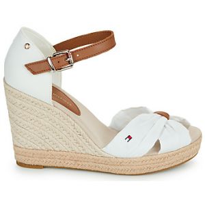 Tommy Hilfiger Espadrilles BASIC OPEN TOE HIGH WEDGE Blanc - Taille 41