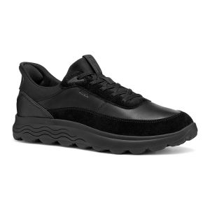 Geox Homme U Spherica Plus A Basket, Noir, 39 EU