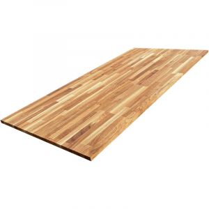 Plateau de Table Chêne Massif Abouté Pré-huilé, L.160 cm x l.80 cm, Ep. 22 mm