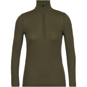 Icebreaker 175 Everyday Haut À Manches Longues À Fermeture Éclair Torse Femme, olive M Hauts thermiques ski
