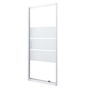 ONDEE - Façade MISSI - Façade pivotante 70x185x0,4cm - Verre trempé - Finitions blanc