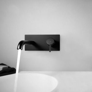 Essebagno Envol mitigeur encastré lavabo noir