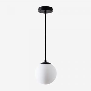 Plafonnier Avec Boule En Verre (Ø12 Cm) Uvol Noir