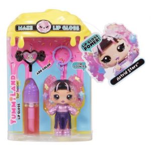 Rainbow high Yummiland Lip Gloss Doll : Sour Sweeties - Astrid Stars - Comprend 1 Poupée, Lip Gloss DIY + Porte-Clés Amovible, Jeu Cosmétique, Collection, pour Enfants de 4 Ans et Plus