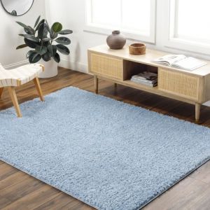 SURYA - Tapis Shaggy Uni Chic SOSO - 160x213cm - Aqua