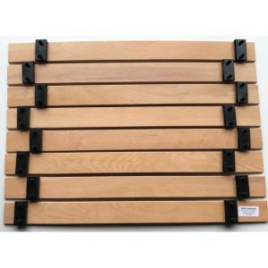 Lot de 8 Lattes Longueur 56cm (560mm) Largeur 53mm ép 8mm 7 Plis avec 16 Embouts