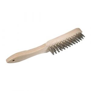 Dronco Brosse à mains manche bois 4 rangs Inox 295mm - 0001151334