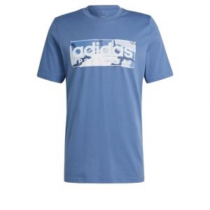 Adidas Camo Graphic 2 T-shirt Hommes - Bleu Gris, Blanc