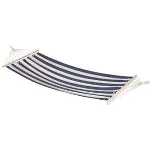 Hamac avec barre transversale, Master Grill&Party, 200x100 cm, 70% coton / 30% polyester, jusqu'à 120 kg, JLH004