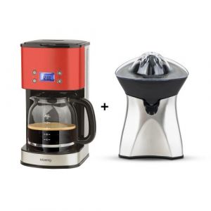 H.Koenig AGR60 + MG30 ROUGE PRESSE AGRUMES ET CAFETIERE 1,8L PROGRAMMABLE