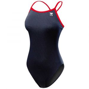 TYR Hexa diamondfit black red maillot natation femme 34 fr