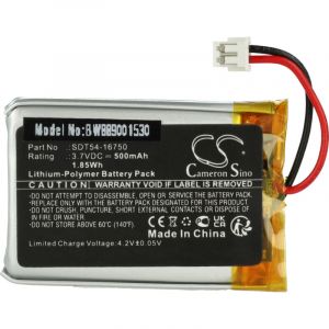 Vhbw Batterie remplacement pour SportDog SDT54-16750 pour collier de dressage de chien (500mAh, 3,7V, Li-polymère)