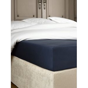 De Witte Lietaer Bumblebee Drap Housse, Coton, Bleu Marine Encre, 180 x 200 x 30 cm