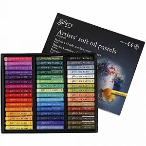 Pastels à l'huile Gallery Premi Set, épaisseur 10 mm, L: 7 cm, Couleurs orties, 48pièces