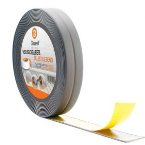 Plinthe PVC QUEST Moulure de finition Ruban détanchéité souple adhésive Gris 5 m 10 x 10 mm