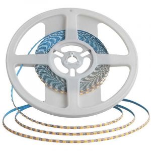 V-TAC Bande led SMD2835 8 W/m 5 m 120 LED/m Double pcb 24 v Blanc chaud IP20 3 mm