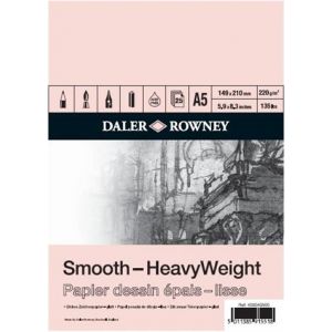 Daler Rowney Bloc Heavyweight 14.8x21A5 220g 25 feuilles