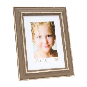 Deknudt Cadre Photo S221 Bois Avec Biseau 20x30 Taupe
