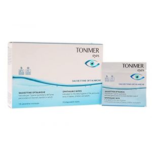 Tonimer Lingettes ophtalmiques pour les yeux enflamm&eacute;s, 16 pi&egrave;ces