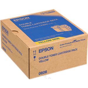 Image de Epson C13S050606 - Pack de 2 toners jaunes 7500 pages