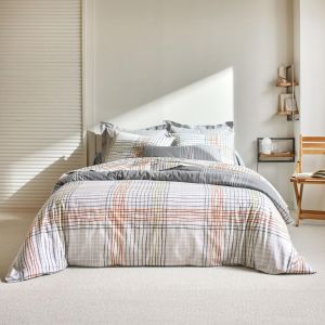Housse de couette coton NOA - gris