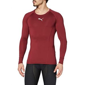 Puma Liga Baselayer Tee Ls T-Shirt Homme (Lot de 1), Rouge, UK XL(56/58 EU)