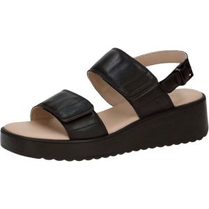Caprice Femme Damen 9-28307-44 Sandale Plate, Black Nappa, 36 EU