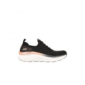 Skechers D'LUX Walker, Basket Femme, Noir, 38.5 EU