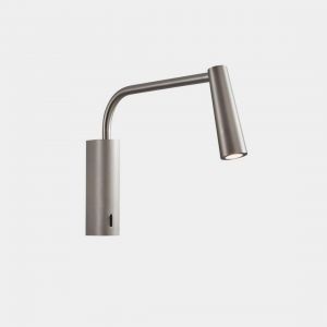 Led C4 Gamma Extend Lampe de Lecture LED Bras Réglable Nickel Satiné IP20 2.1W 2700K