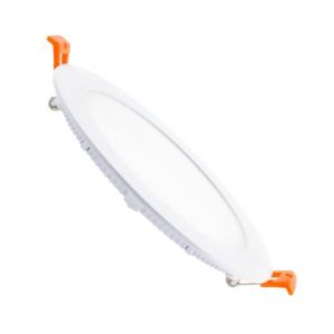 Dalle LED Ronde Extra-Plate 9W Coupe Ø 130 mm Blanc Neutre 4000K