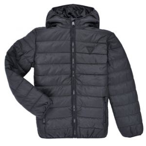 Guess Doudounes enfants HOODED LS PADDED PUFFER W ZIP Noir - Taille 12 ans,14 ans,16 ans
