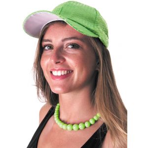 Ruedelafete Casquette Pailletée Vert Fluo