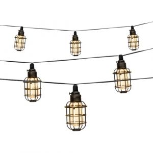 Image de Grundig Guirlande lumineuse de jardin - 3,8 m - Solaire - LED blanc chaud