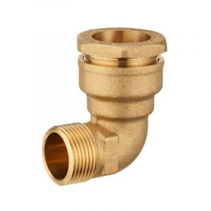 Quick Plomberie Coude M3/4 à compression laiton D.25 pour polyéthylène