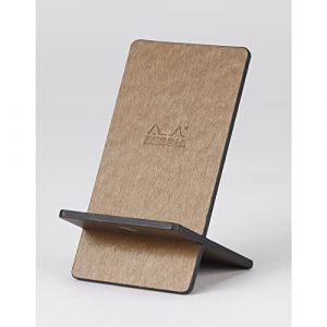 Rhodia 194404C - Support pour T&eacute;l&eacute;phone Mobile Bronze - 8x8,5x13 cm - Ext&eacute;rieur Simili Cuir - Collection Home Office rama - Organisation de Bureau & Rangement Design