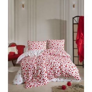 Parure de lit 1 personne 140x200 cm coton imprimé